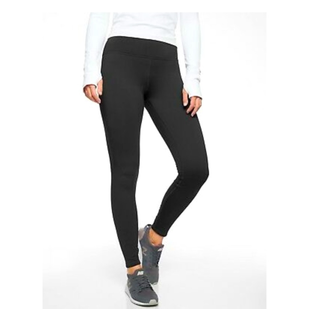 Athleta primaloft alpine valley black tights Sz s